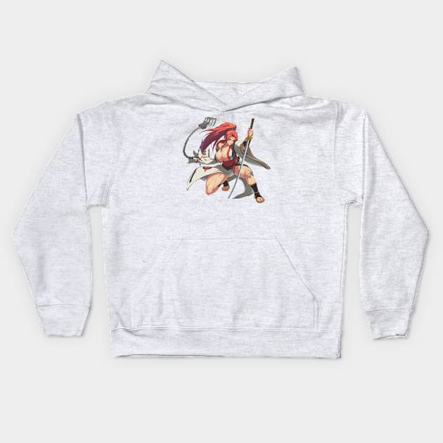 Baiken Guilty Gear Kids Hoodie by abdul rahim